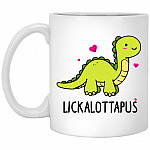 Lickalottapus Lesbian LGBT Mug, White, xp8434-11-oz-white-mug-11-oz-white-mug