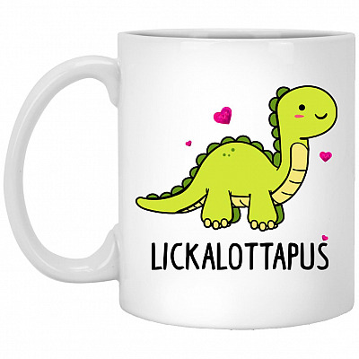 Lickalottapus Lesbian LGBT Mug, White, xp8434-11-oz-white-mug-11-oz-white-mug
