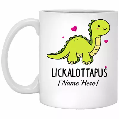 Personalized Lickalottapus Lesbian Mug, White, xp8434-11-oz-white-mug-11-oz-white-mug
