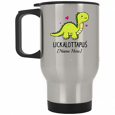 14 oz. Silver Travel Mug