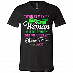 Kamala Harris First Vice President in The White House Will Not Be the Last Aka 1908 Sorority T-Shirt - V Neck, Black, V-Neck T-Shirt