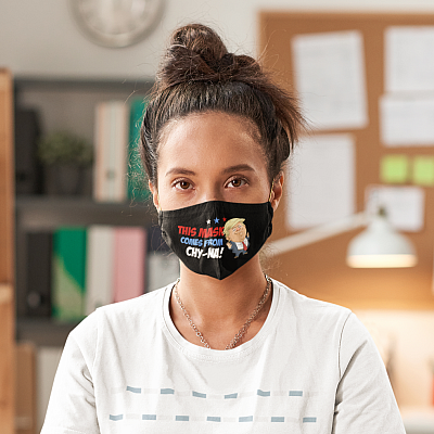 Alternative view of This Mask Comes From Chyna Washable Reusable Custom Printed Cloth Face Mask Cover