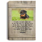 Personalized Photo I Know I'm Just A Dog But If You Feel Sad I'll Be Your Smile Canvas Prints - Unframed Poster, White, 0.75'' Framed Canvas