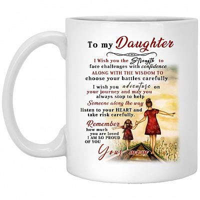 Daughter Mug, White, 11 oz. White Mug