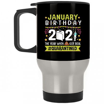 14 oz. Silver Travel Mug