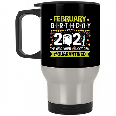 14 oz. Silver Travel Mug