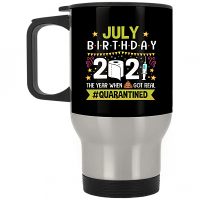 14 oz. Silver Travel Mug