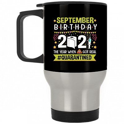 14 oz. Silver Travel Mug