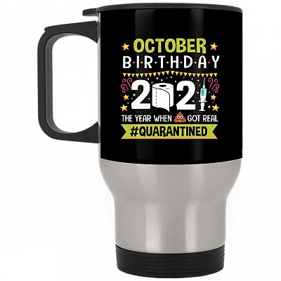 14 oz. Silver Travel Mug