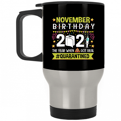 14 oz. Silver Travel Mug