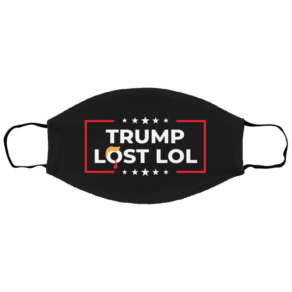 Trump Lost LOL, Black, cloth-face-cover-small-medium4
