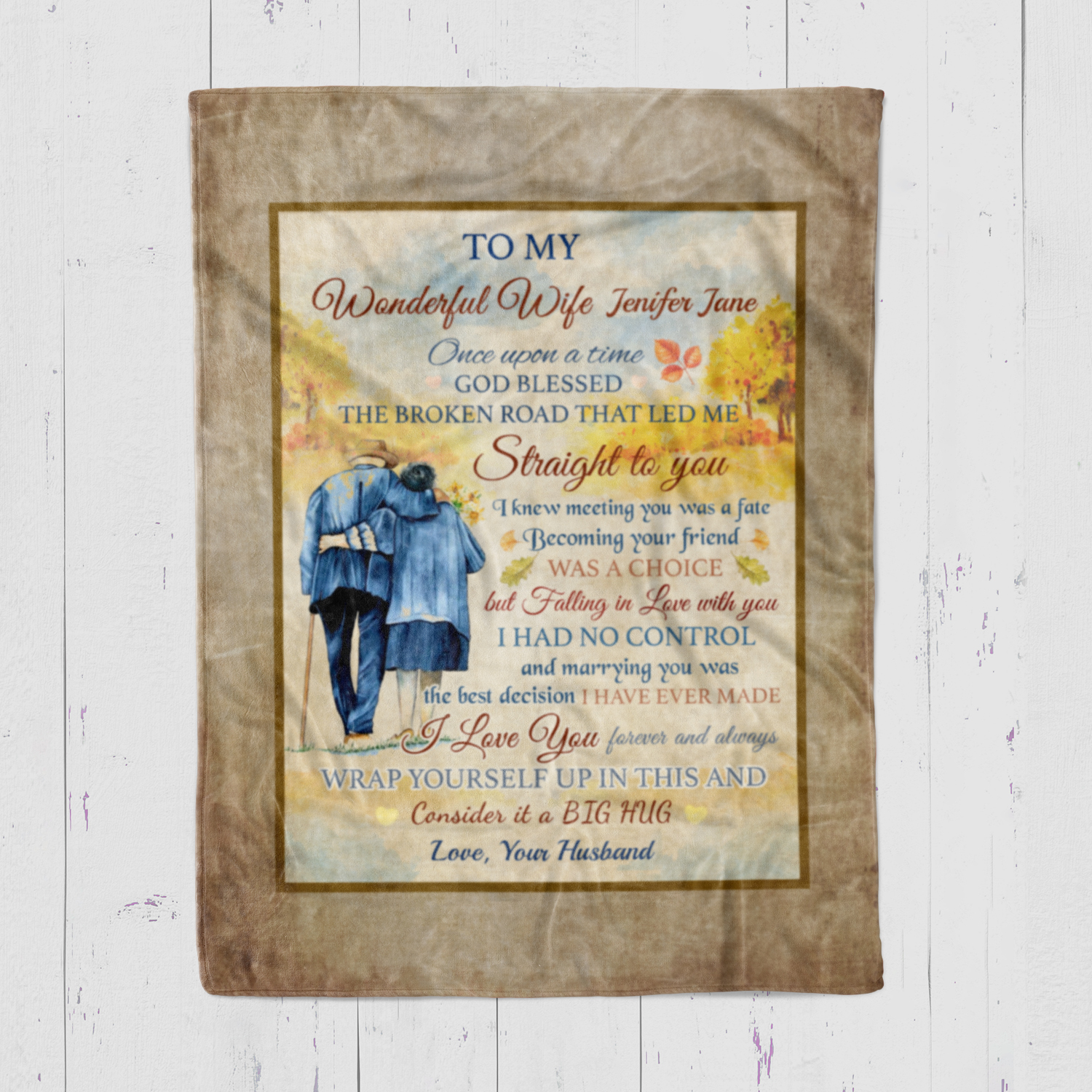 35TR. ưu tiên - TO MY WONDERFUL WIFE - (blanket)MK1