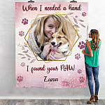 1VT. When I Needed A Hand Dog Custom blanket mk1