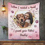 1VT. When I Needed A Hand Dog Custom blanket mk3
