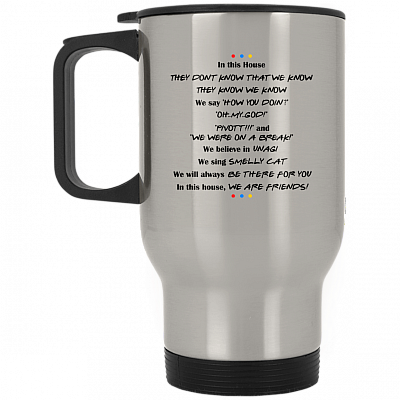 14 oz. Silver Travel Mug