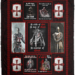 Knight Blanket, White, Cozy Plush Fleece Blanket - 50x60