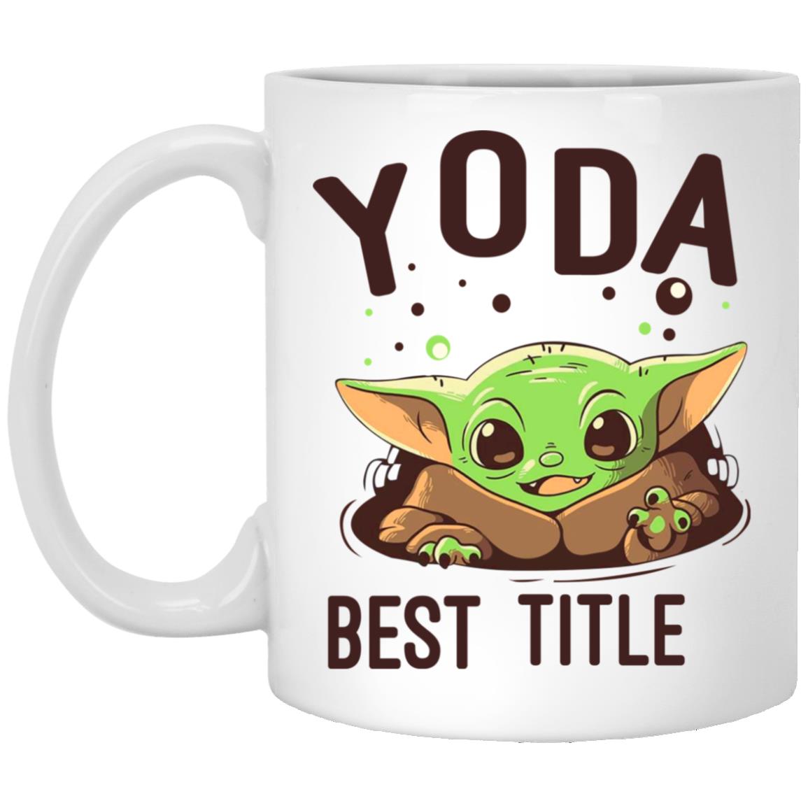 Personalized Best Baby Yoda Mug, White, 11 oz. White Mug Personalized Best Baby Yoda Mug, White, 11 oz. White Mug