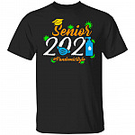 Senior 2021 Pandemic Style T-Shirt, Black, Unisex T-Shirt
