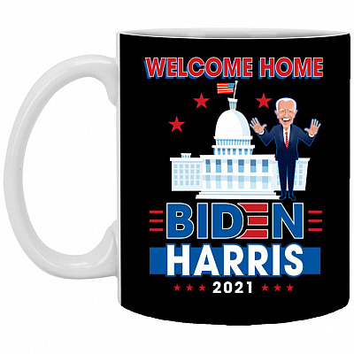 XP8434 11 oz. White Mug, Black, 11 oz. White Mug