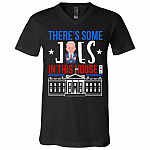 Biden Harris There Is Joe in the White House Biden Harris Inauguration Day 2021 Hoodie - Sweatshirt, Black, V-Neck T-Shirt