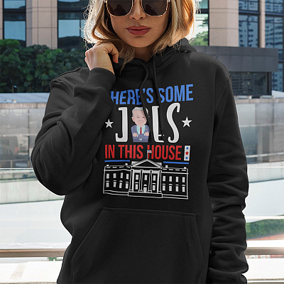 Alternative view of Biden Harris There Is Joe in the White House Biden Harris Inauguration Day 2021 Hoodie - Sweatshirt