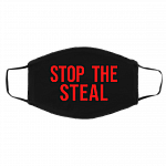 Stop the Steal Washable Reusable Custom - Printed Cloth Face Mask Cover, Black, Cloth Face Cover – Medium/Large