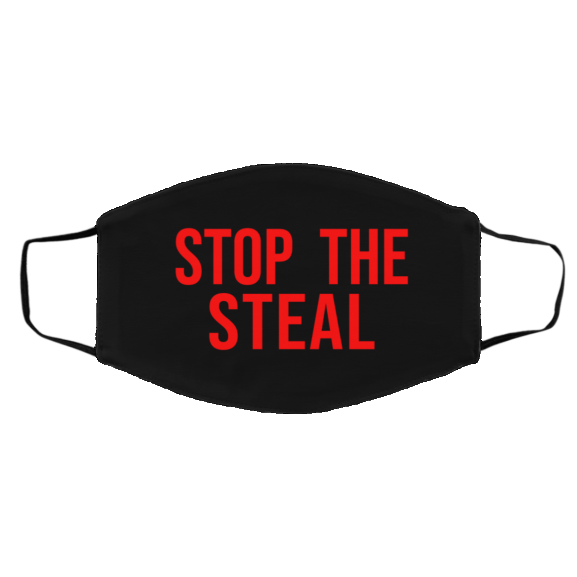 Stop the Steal Washable Reusable Custom - Printed Cloth Face Mask Cover, Black, Cloth Face Cover – Medium/Large