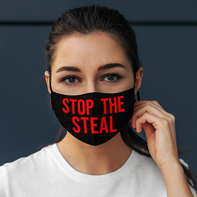 Alternative view of Stop the Steal Washable Reusable Custom - Printed Cloth Face Mask Cover