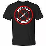My Body My Choice No Forced Vaccines Anti-Vax T-Shirt - Anti Vaccine Shirt, Black, Unisex T-Shirt