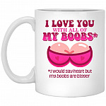 Boobs Mug, White, 11 oz. White Mug