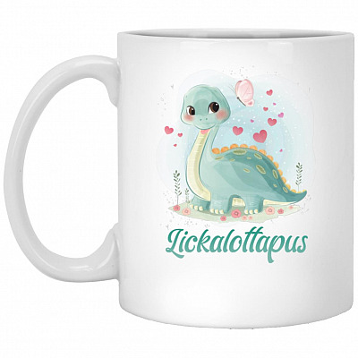 Lick Mug, White, 11 oz. White Mug