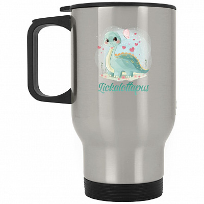 14 oz. Silver Travel Mug