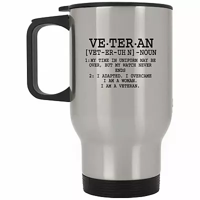 14 oz. Silver Travel Mug
