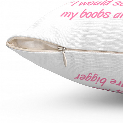 Alternative view of I Love You With All Of My Boobs Throw Pillow - Decorative Pillow - Indoor Outdoor Cushion - Sofa Home Decor