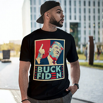 Alternative view of Buck Fiden Anti Joe Biden Election Fraud T-shirt - Say No To Sleepy Joe And The Hoe Shirt
