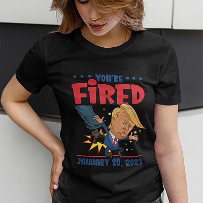 Alternative view of Trump You're Fired 46th President Inauguration Day 2021 T-Shirt - V Neck