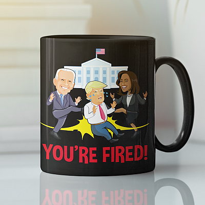 Alternative view of Trump You're Fired Biden Harris Impeach Trump Funny Political Coffee Mug - Beer Stein - Water Bottle