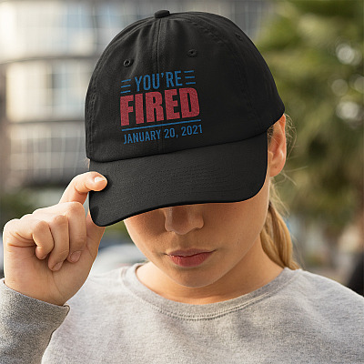 Alternative view of Anti Trump You're Fired 46th President Inauguration Day 2021 Twill Cap - High-Profile Snapback Hat