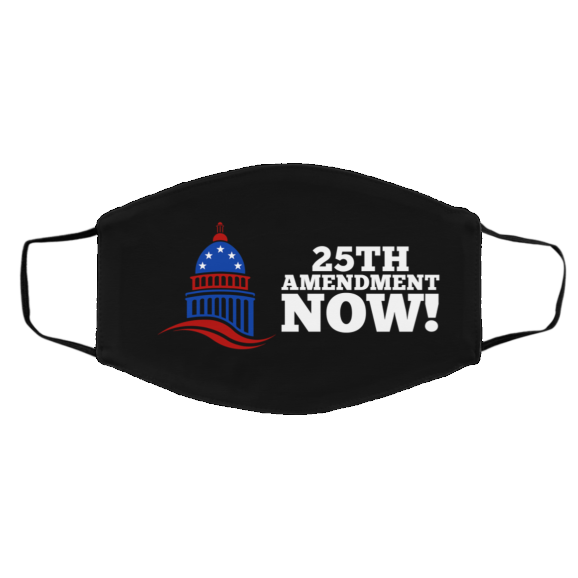 25th Amendment Now Remove Trump from Office Washable Reusable Custom - Printed Cloth Face Mask Cover, White, Cloth Face Cover – Medium/Large 25th Amendment Now Remove Trump from Office Washable Reusable Custom - Printed Cloth Face Mask Cover, White, Cloth Face Cover – Medium/Large