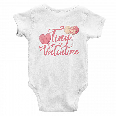 Alternative view of Tiny Valentine Baby Onesie - Baby First Valentine's Day Onesie - Baby Valentine Baby Infant Bodysuit