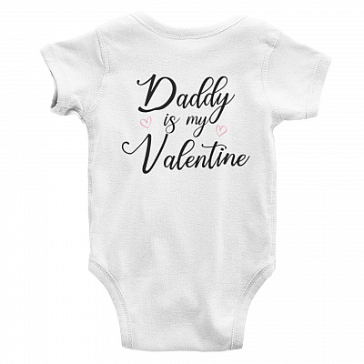 Alternative view of Daddy Is My Valentine Baby Onesie - Baby Valentine's Day Onesie - Baby 1st Valentine Infant Bodysuit