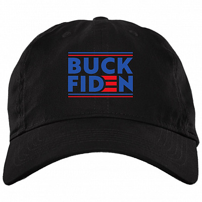 Buck Fiden Anti Joe Biden Election Fraud Twill Cap - Say No To Sleepy Joe And The Hoe Snapback Hat, Black, Brushed Twill Dad Cap
