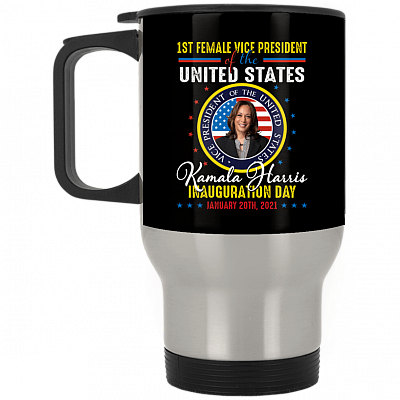 14 oz. Silver Travel Mug