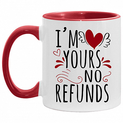 ACCENT MUG Template (OFFICIAL), White/Red, 11 oz. Accent Mug