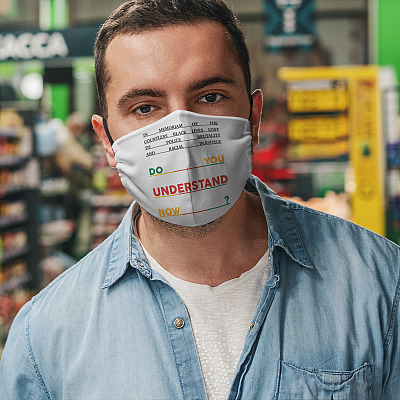 Alternative view of In Memoriam of the Countless Black Lives Lost to Police Brutality Washable Reusable Custom - Printed Cloth Face Mask Cover