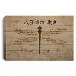 A Limb Has Fallen From The Family Tree I Keep Hearing Voice Grieve Not For Me Framed Canvas - Unframed Poster, White, 0.75'' Framed Canvas