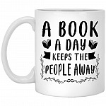 A Book Mug, White, 11 oz. White Mug