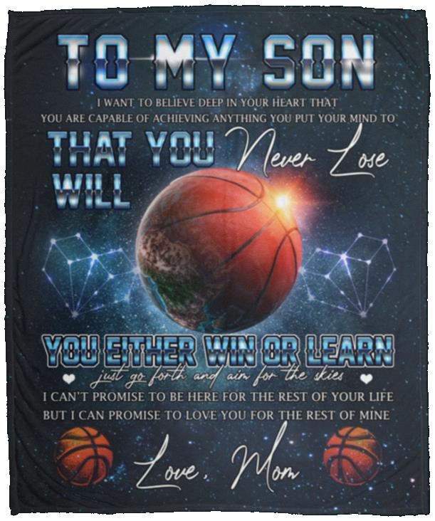 Mom Blanket, White, Cozy Plush Fleece Blanket - 50x60