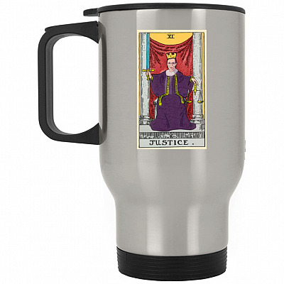 14 oz. Silver Travel Mug