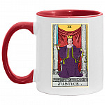 Ruth Accent Mug, White/Red, 11 oz. Accent Mug